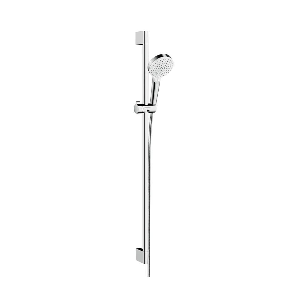 Купить Hansgrohe Душевой набор Crometta Vario EcoSmart 90 хром-белый матовый 26538400 в магазине wardena.ru