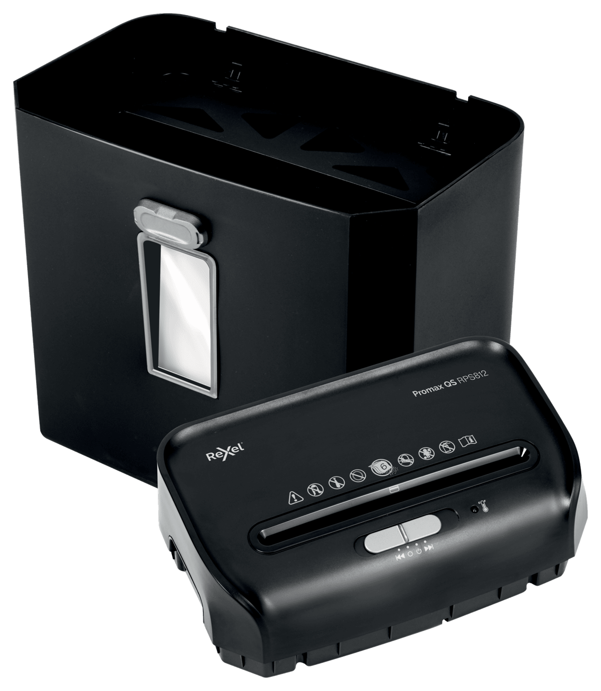 Купить Rexel ProMax RPS812 Aktenvernichter Streifenzerkleinerung 60 dB 22 cm Schwarz (2104580EU) в магазине wardena.ru