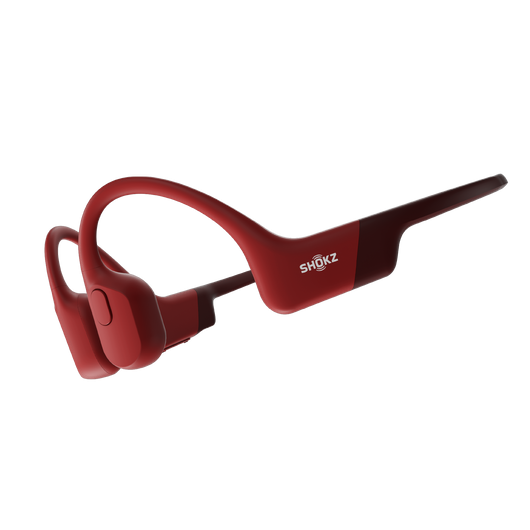 Купить AfterShokz OpenRun - Kopfhörer mit Mikrofon - offenes Ohr - hinter dem Nacken angebracht - Bluetooth - kabellos - Rot (S803RD) в магазине wardena.ru