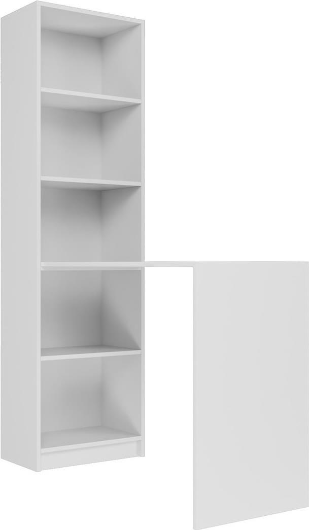 Купить Topeshop R50 BIEL Z BIURKIEM - Ecke - Rechteckige Form - Partikelbord - Gaming - Homeoffice - Büro - Matt - Weiß (BIU+REG50 BI) в магазине wardena.ru