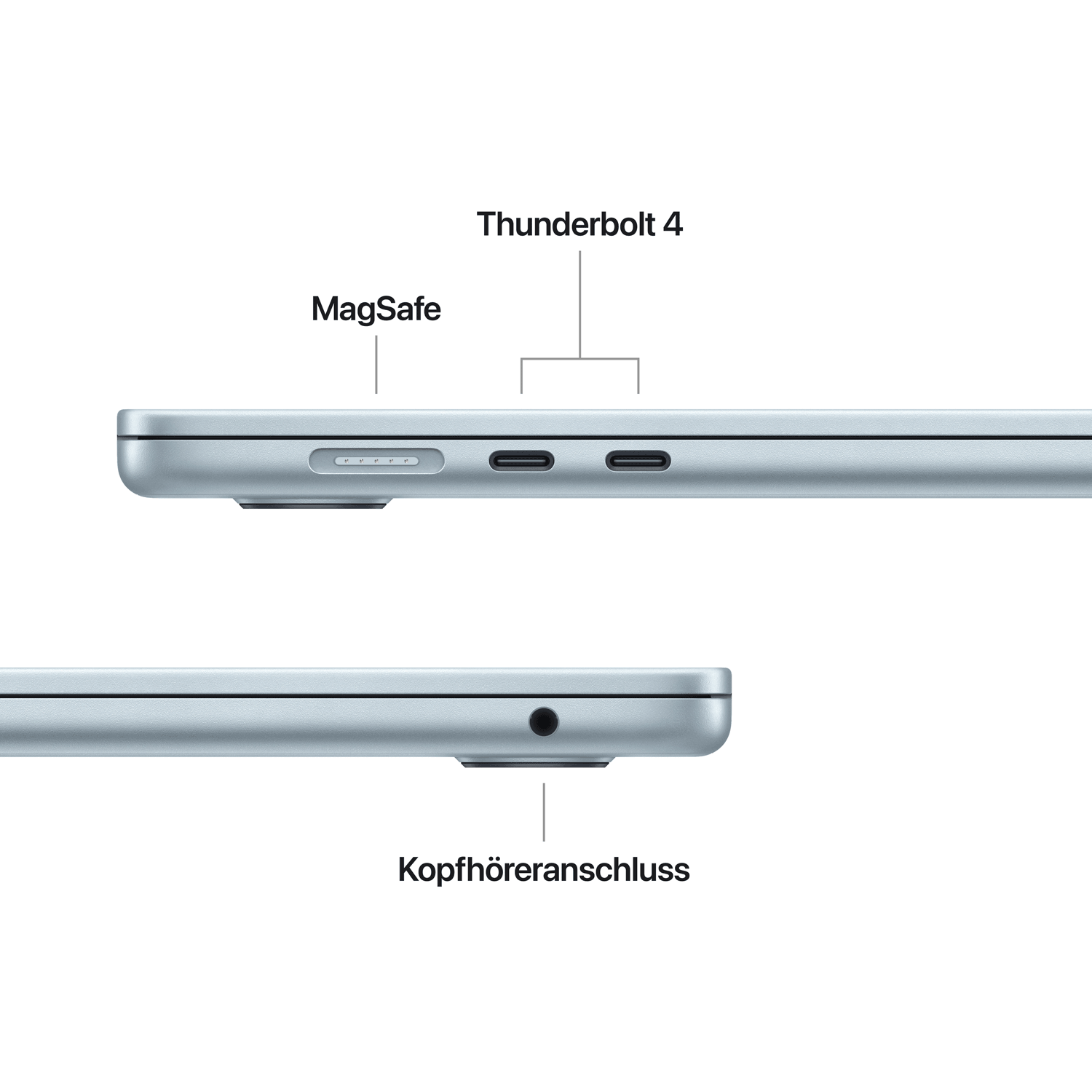 Купить APPLE MACBOOK AIR 15 M4 10C/10C/16C 16GB 256GB 35W - SKY BLUE (MC7A4D/A) в магазине wardena.ru