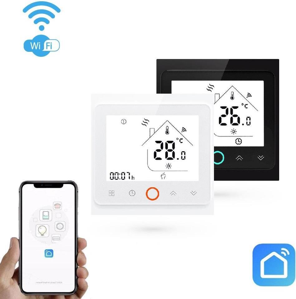 Купить Intelligenter programmierbarer Thermostat für elektrische Heizsysteme mit Wi-Fi Smart Home (VABE2TV) в магазине wardena.ru