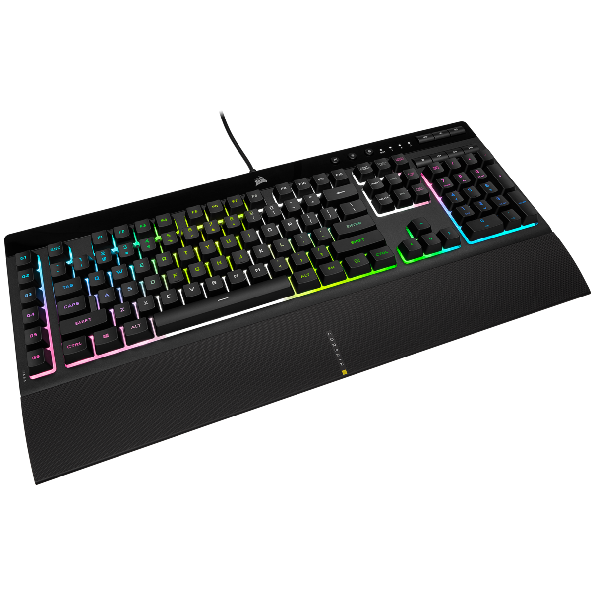 Купить CORSAIR Gaming K55 RGB PRO XT - Tastatur - Hintergrundbeleuchtung - USB - Deutsch - Schwarz (CH-9226715-DE) в магазине wardena.ru
