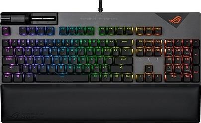 Купить ASUS ROG Strix Flare II Tastatur USB QWERTY Spanisch Schwarz - Grau (90MP02D6-BKSA00) в магазине wardena.ru