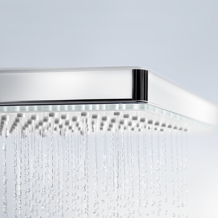 Купить Hansgrohe Rainmaker Select Верхний душ 460 3jet с держателем хром-белый матовый 24007400 в магазине wardena.ru