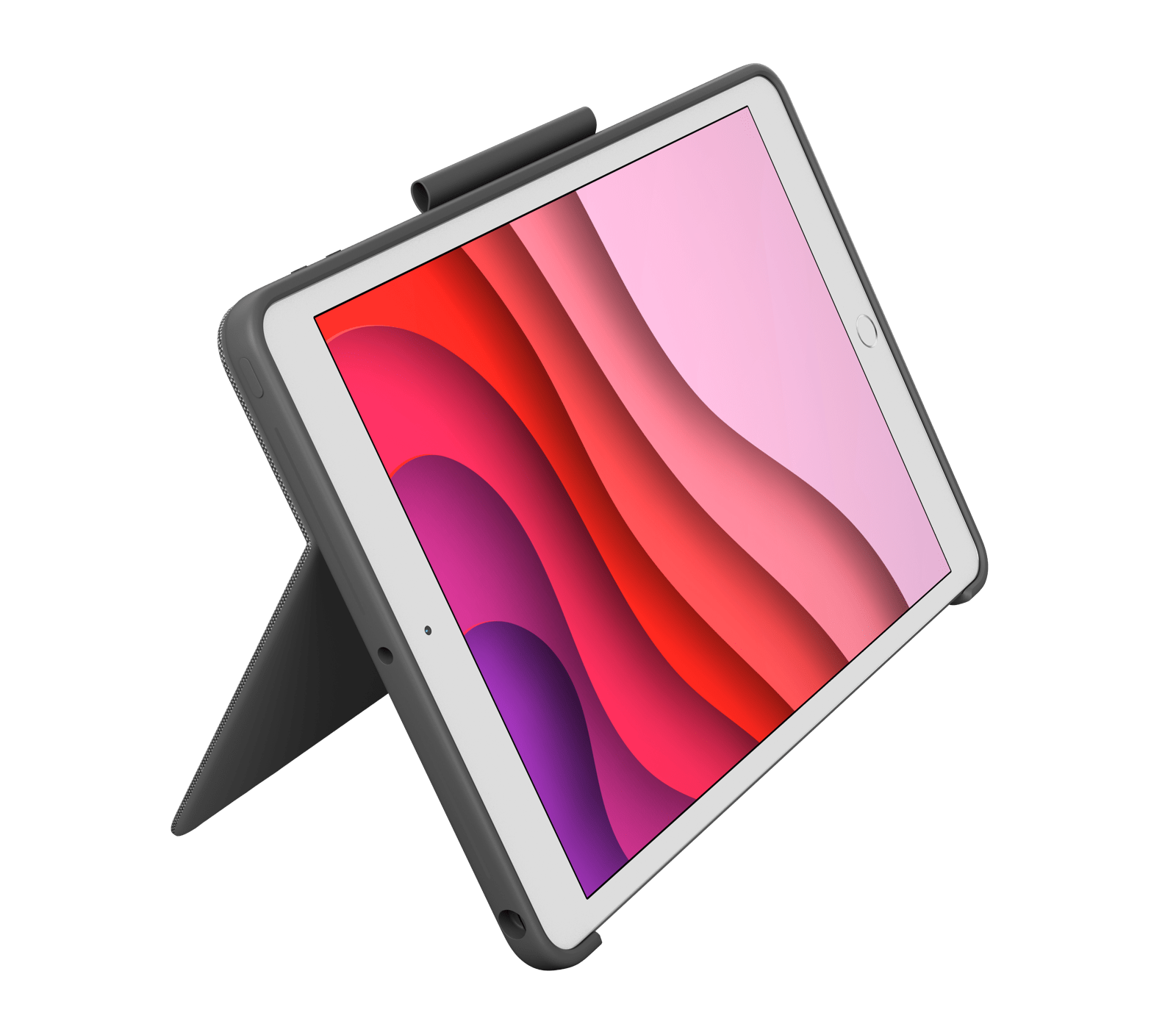 Купить Logitech Combo Touch - Tastatur und Foliohülle - mit Trackpad - backlit - Apple Smart connector - UK Englisch - Graphite - für Apple 10.2"  iPad (7. Generation), 10.5"  iPad Air, 10.5"  iPad Pro (920-009629) в магазине wardena.ru