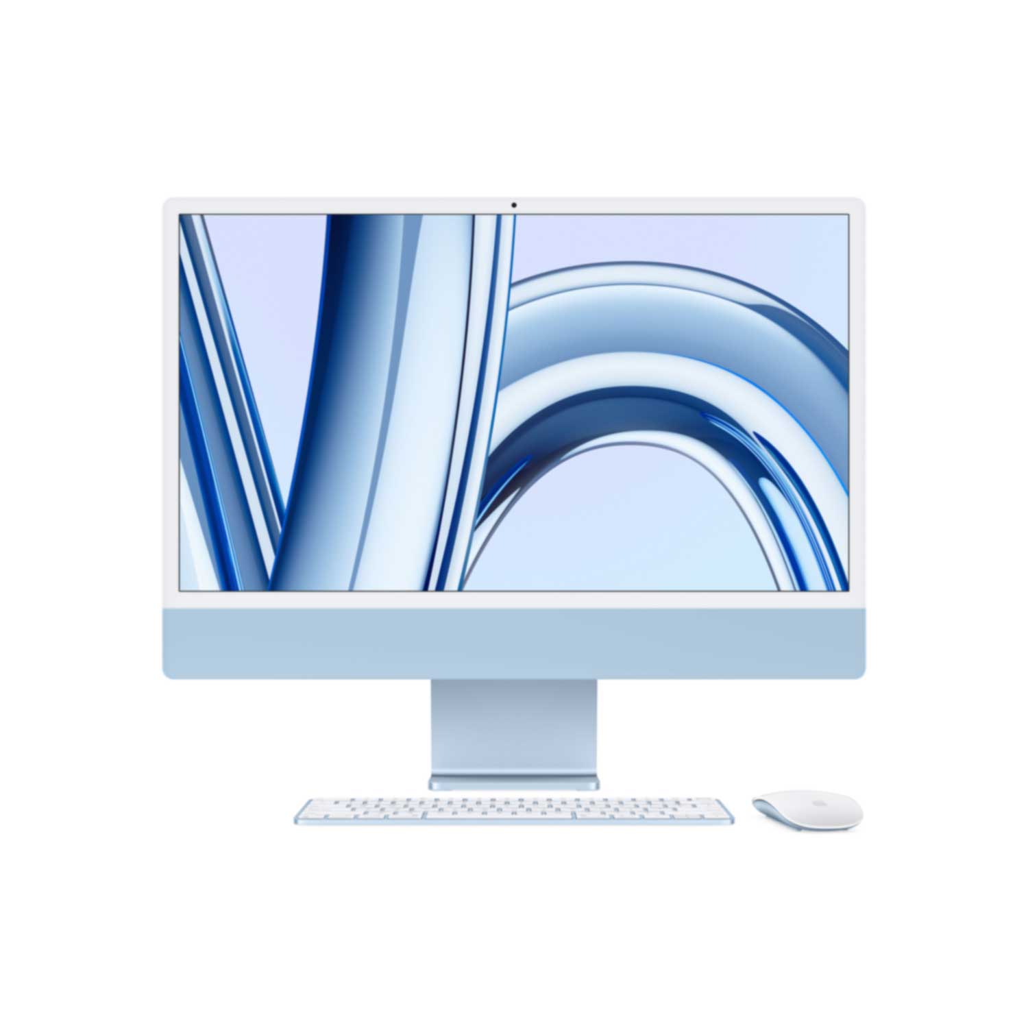 Купить Apple iMac 61cm(24‘‘) M3 10-Core 512GB blau (MQRR3D/A) в магазине wardena.ru