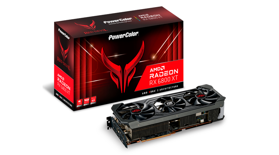 Купить PowerColor Red Devil AXRX 6800XT 16GBD6-3DHE/OC Grafikkarte AMD Radeon RX 6800 XT 16 GB GDDR6 (AXRX 6800XT 16GBD6-3DHE/OC) в магазине wardena.ru