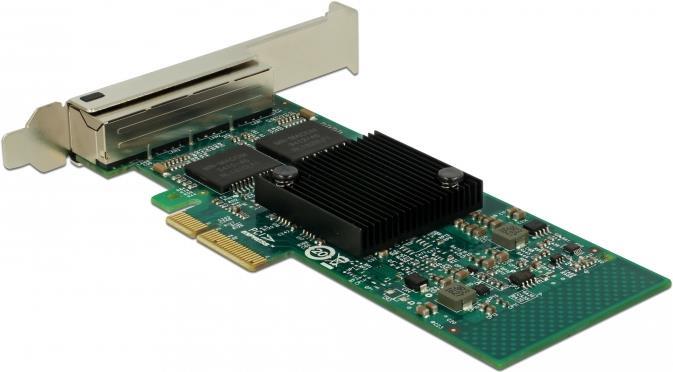 Купить DeLock PCI Express Card > 4 x Gigabit LAN - Netzwerkadapter - PCIe 2.1 x4 Low-Profile - Gigabit Ethernet x 4 (89946) в магазине wardena.ru
