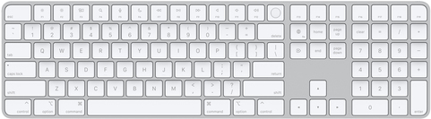 Купить Apple Magic Keyboard with Touch ID and Numeric Keypad - Tastatur - Bluetooth - QWERTY - USA - Silber - für iMac (Anfang 2021), Mac mini (Ende 2020), MacBook Air (Ende 2020), MacBook Pro (Ende 2020) (MK2C3LB/A) в магазине wardena.ru