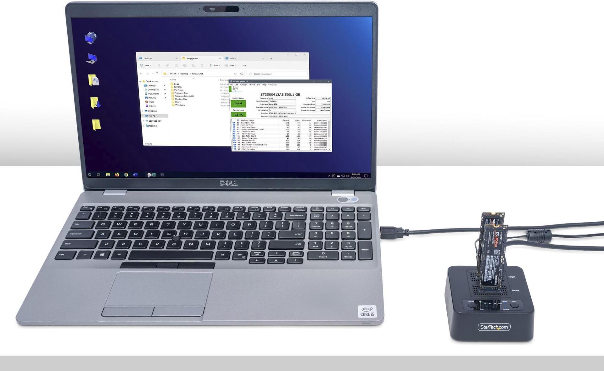 Купить StarTech.com 1:1 Standalone M.2 NVMe Drive Duplicator and Dock - Solid State / Festplattenduplikator - 2 Schächte (PCIe (NVMe)) - TAA-konform (M2-HDD-DUPLICATOR-N1) в магазине wardena.ru