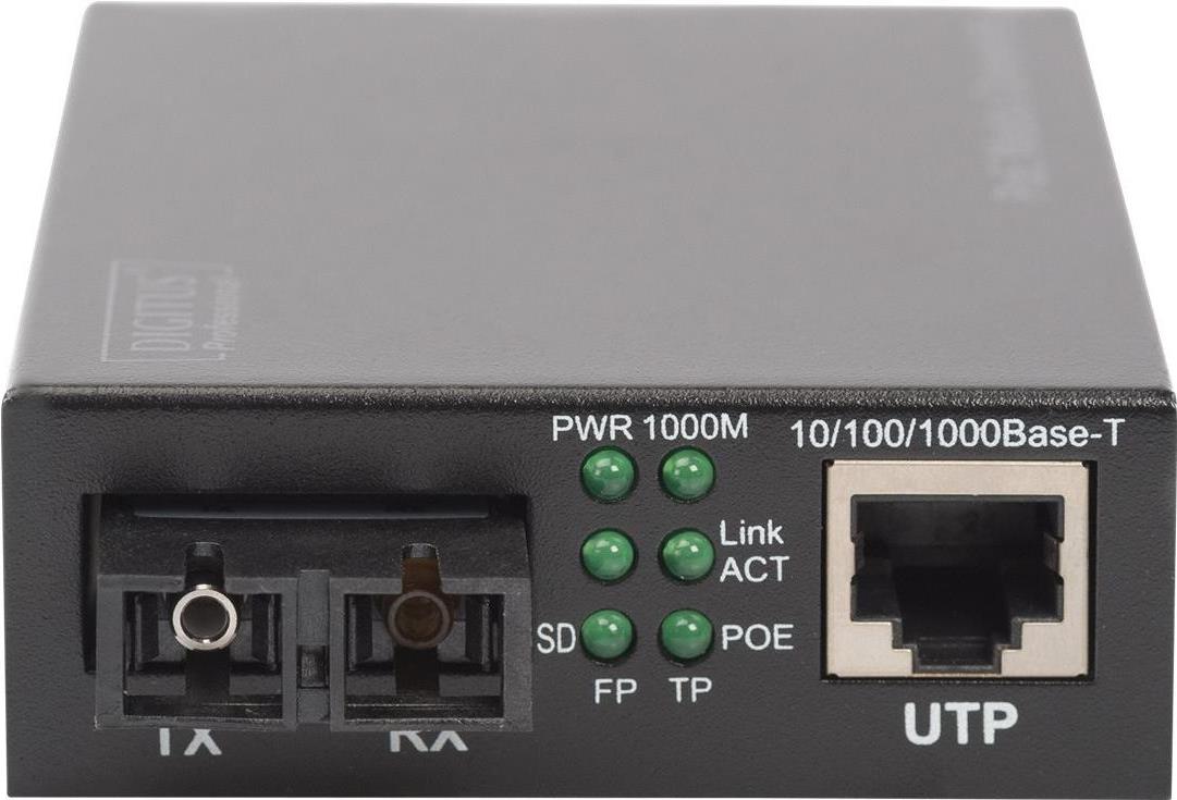 Купить Digitus Professional DN-82160 - Medienkonverter - GigE - 10Base-T, 1000Base-LX, 100Base-TX, 1000Base-T - SC Single-Modus / RJ-45 - bis zu 20 km - 1310 nm (DN-82160) в магазине wardena.ru