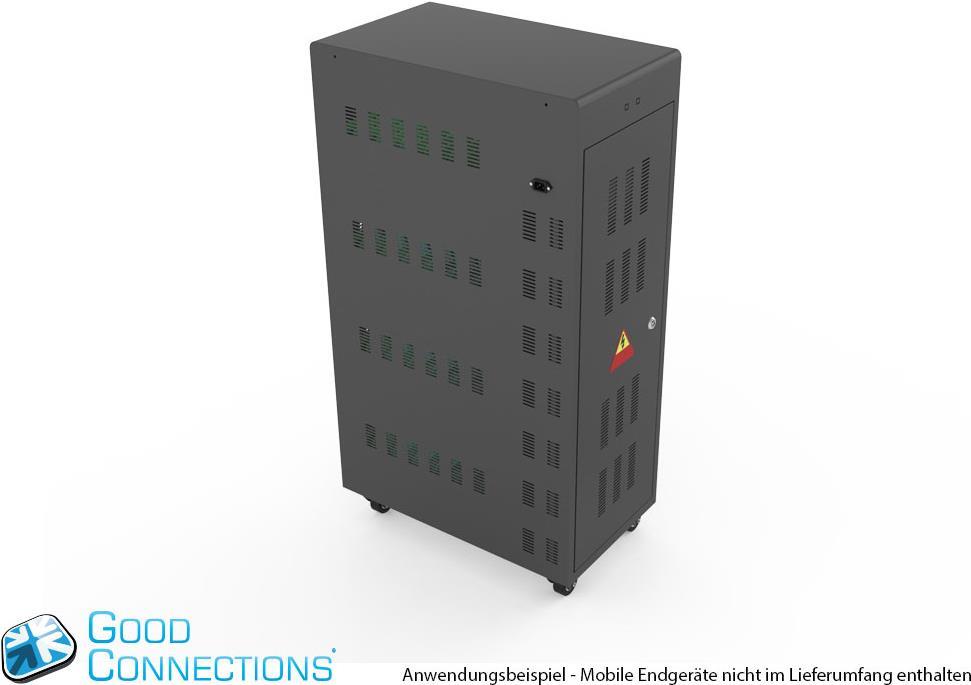 Купить Good Connections - Wagen (synchronisieren, laden und unter UV-Licht reinigen) - für 52 Tablets - verriegelbar - Aluminium, Stahl, Acryl - Schwarz - Ausgang: 5 V (PCT01-B52S) в магазине wardena.ru