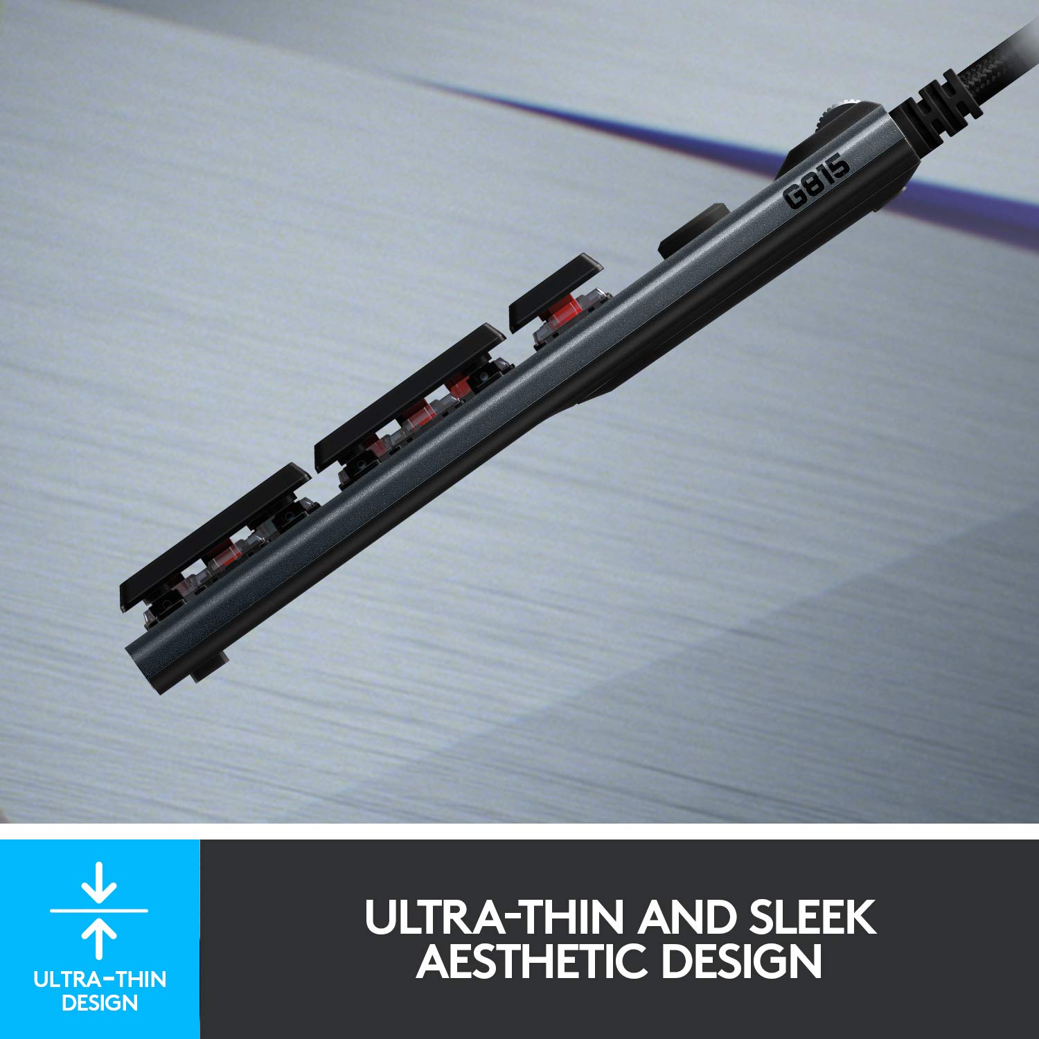 Купить Logitech G G815 Tastatur USB QWERTY US International Schwarz (920-009095) в магазине wardena.ru