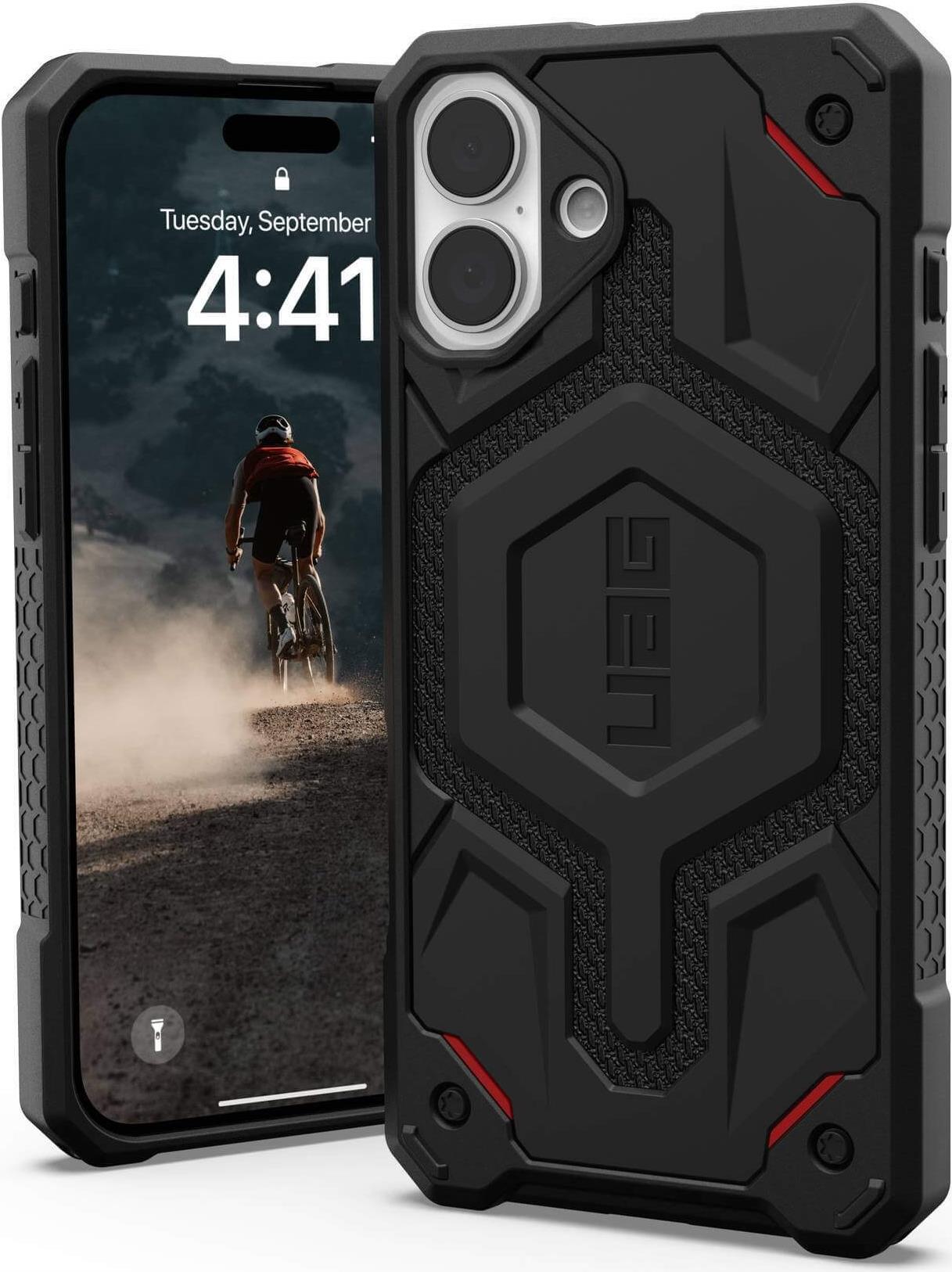 Купить UAG Urban Armor Gear Monarch Pro MagSafe Case | Apple iPhone 16 Plus | kevlar schwarz | 114455113940 (114455113940) в магазине wardena.ru