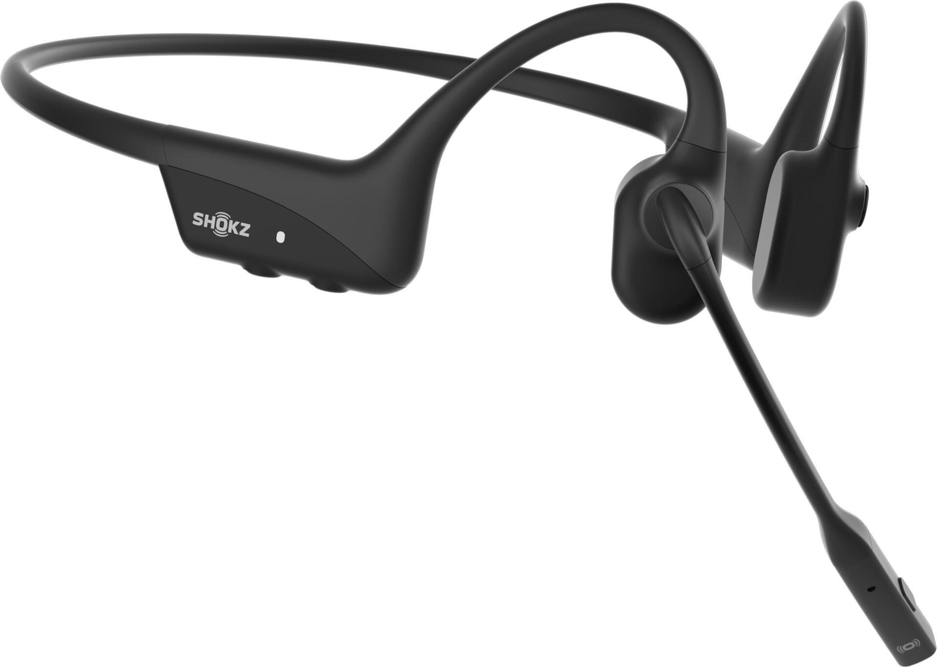 Купить SHOKZ OpenComm2 drahtloser - knochenleitender Bluetooth-Kopfhörer für Videokonferenzen | 16 Stunden Sprechzeit - 29 m drahtlose Reichweite - 1 Stunde Ladezeit | Mit geräuschunterdrückendem Galgenmikrofon - schwarz (C110- (C110-AN-BK-EU-000) в магазине wardena.ru
