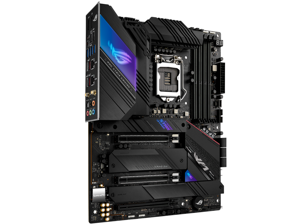 Купить ASUS ROG STRIX Z590-E GAMING WIFI - Motherboard - ATX - LGA1200-Sockel - Z590 - USB-C Gen2, USB 3,2 Gen 1, USB 3,2 Gen 2, USB-C Gen 2x2 - Wi-Fi, 2 x 2,5 Gigabit LAN - Onboard-Grafik (CPU erforderlich) - HD Audio (8-Kanal (90MB1640-M0EAY0) в магазине wardena.ru
