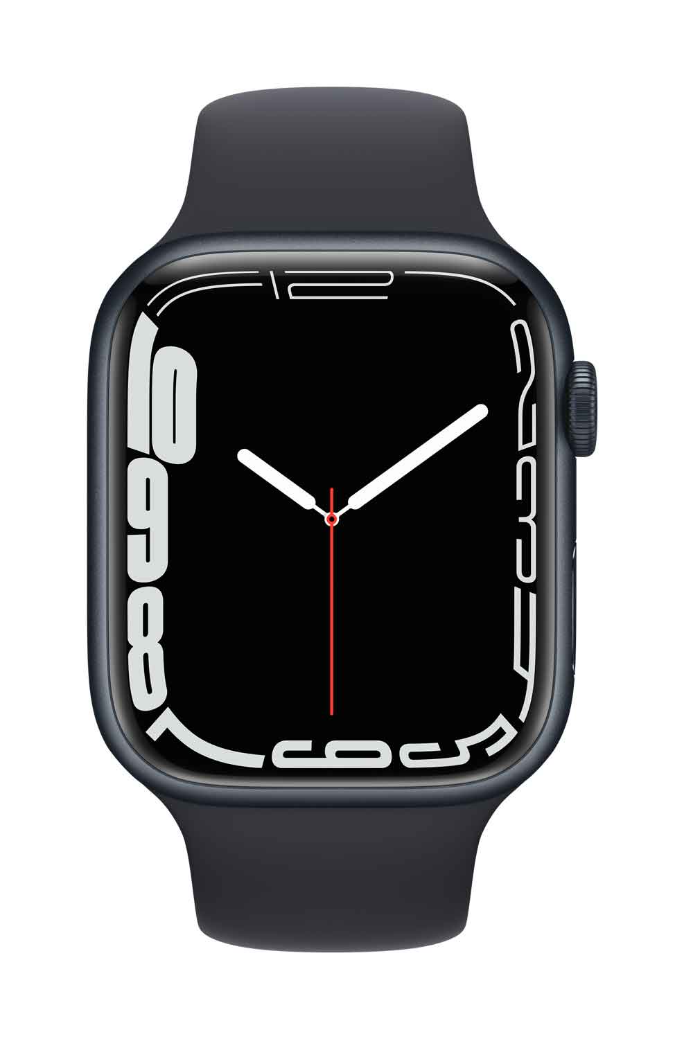 Купить Apple Watch Series 7 (GPS + Cellular) - 45 mm - midnight aluminum - intelligente Uhr mit Sportband - Flouroelastomer - Midnight - Bandgröße: regelmäßig - 32GB - Wi-Fi, Bluetooth - 4G - 38,8 g (MKJP3FD/A) в магазине wardena.ru