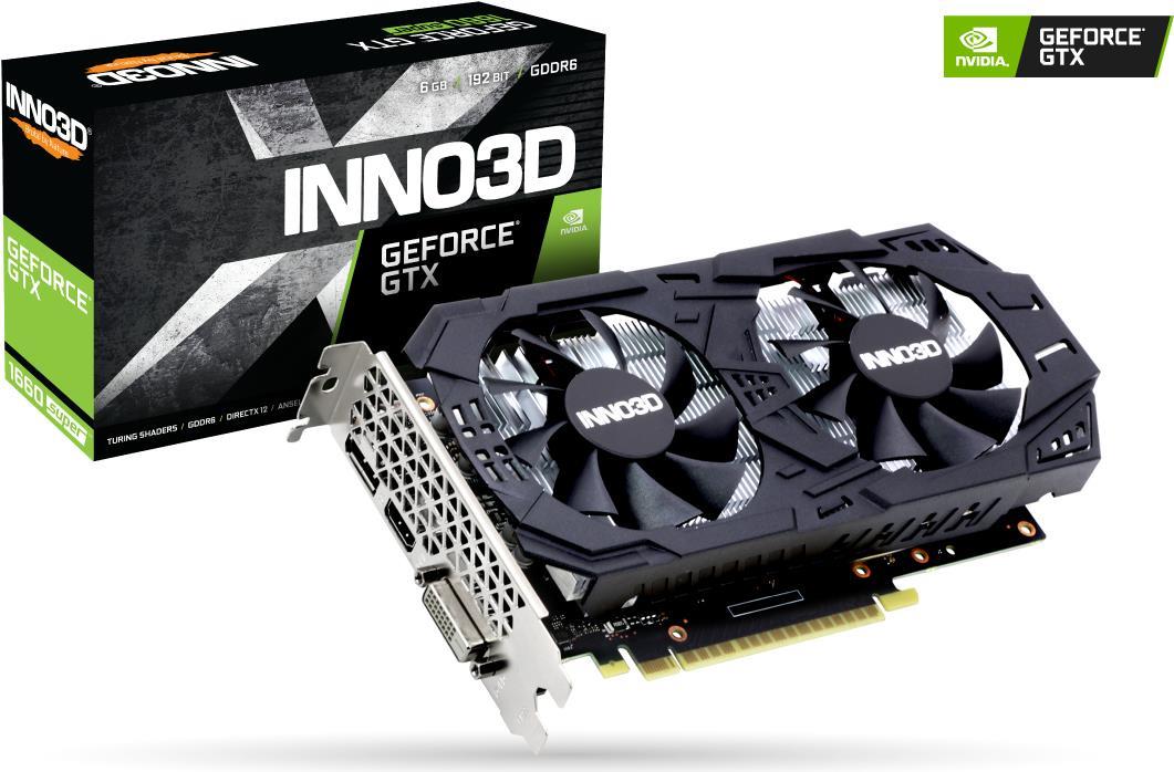 Купить InnoVISION Inno3D GeForce GTX 1660 SUPER Twin X2 - Grafikkarten - GF GTX 1660 SUPER - 6GB GDDR6 - PCIe 3.0 x16 - DVI, HDMI, DisplayPort (N166SK-06D6) в магазине wardena.ru