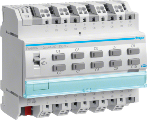 Купить KNX Schalt-/Jalousieausga. 10fach 4A TYA610A (TYA610A) в магазине wardena.ru