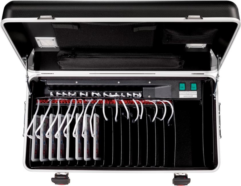 Купить PARAT PARAPROJECT Case i16 - Wagen (synchronisieren und laden) für 16 Tablets - verriegelbar - Aluminium, ABS-Kunststoff - Schwarz (up to 9.7") - Ausgang: 5 V (208.600-15101) в магазине wardena.ru