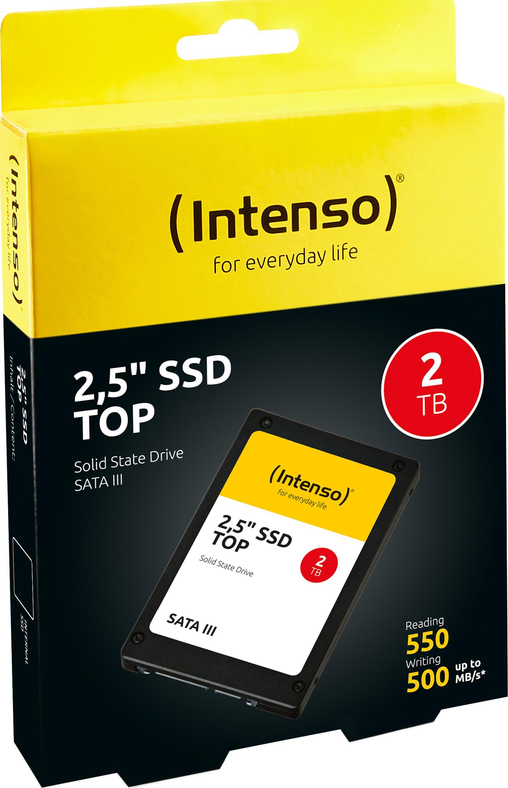Купить Intenso TOP - SSD - 2TB - intern - 2.5" (6,4 cm) - SATA 6Gb/s (3812470) в магазине wardena.ru