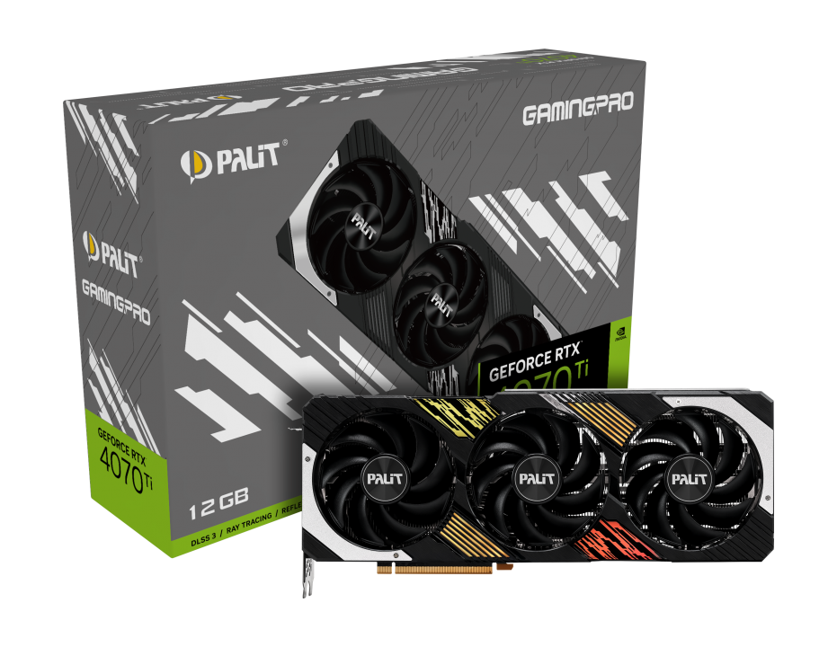 Купить Palit GeForce RTX™ 4070 Ti GamingPro NVIDIA GeForce RTX 4070 Ti 12 GB GDDR6X (NED407T019K9-1043A) в магазине wardena.ru