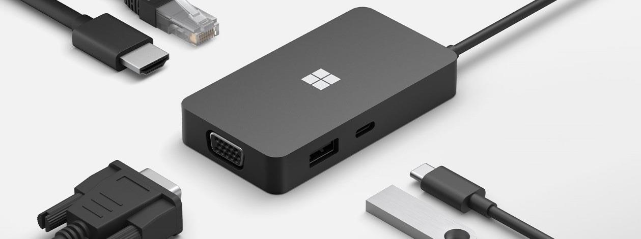 Купить Microsoft USB-C Travel Hub - Dockingstation - USB-C - VGA, HDMI - GigE - kommerziell (1E4-00003) в магазине wardena.ru