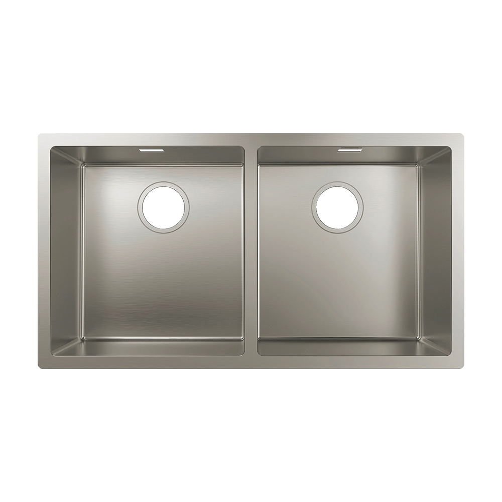 Купить Hansgrohe S719-U765 Мойка для монтажа под столешницу 370/370 сталь 43430800 в магазине wardena.ru