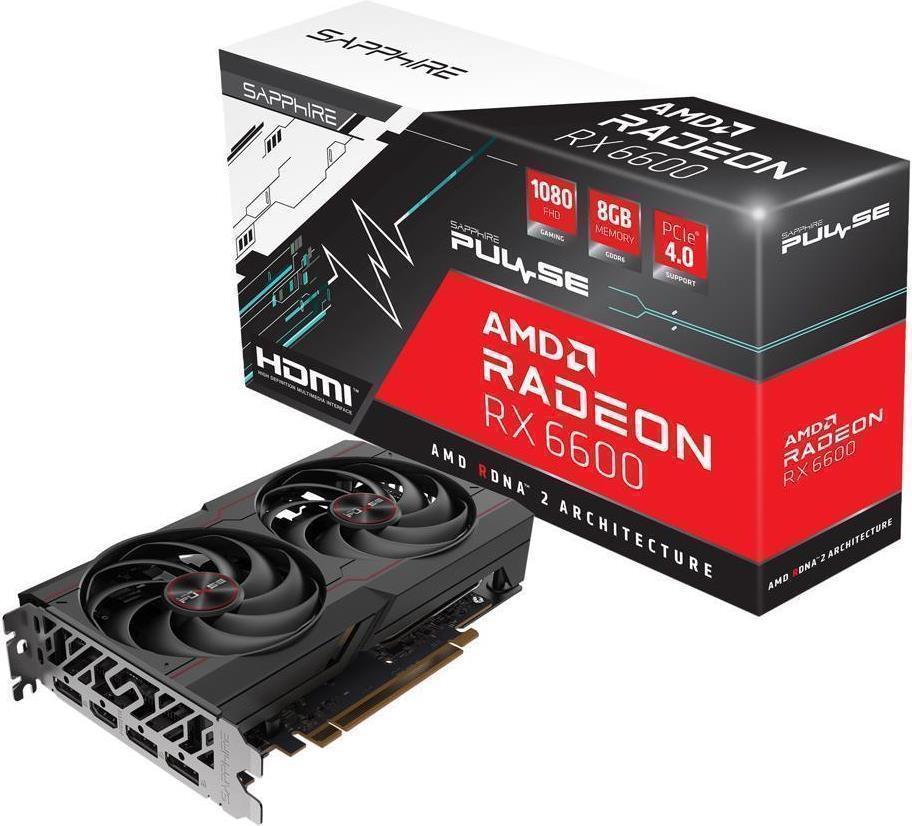 Купить Sapphire Pulse Radeon RX 6600 - Grafikkarten - Radeon RX 6600 - 8 GB GDDR6 - PCIe 4.0 - HDMI, 3 x DisplayPort (11310-01-20G) в магазине wardena.ru