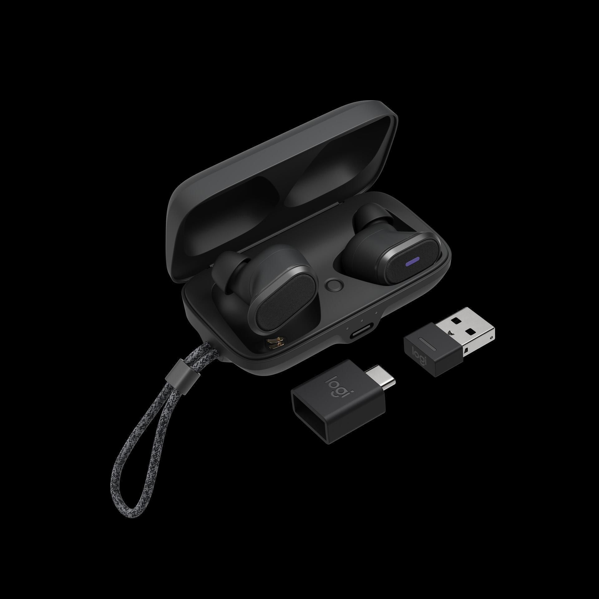 Купить Logitech Zone True Wireless - True Wireless-Kopfhörer mit Mikrofon - im Ohr - Bluetooth - aktive Rauschunterdrückung - Graphite (985-001082) в магазине wardena.ru