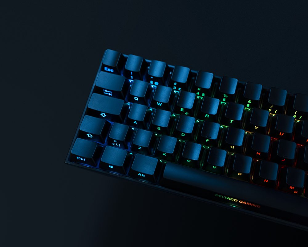 Купить Kabellose 65 %-Tastatur DELTACO GAMING DK440R Front-Lasertasten, RGB, Kailh-Rot, N-Tasten-Flip, UK-Layout, Pink / RGB / GAM-100-UK (GAM-100-UK) в магазине wardena.ru