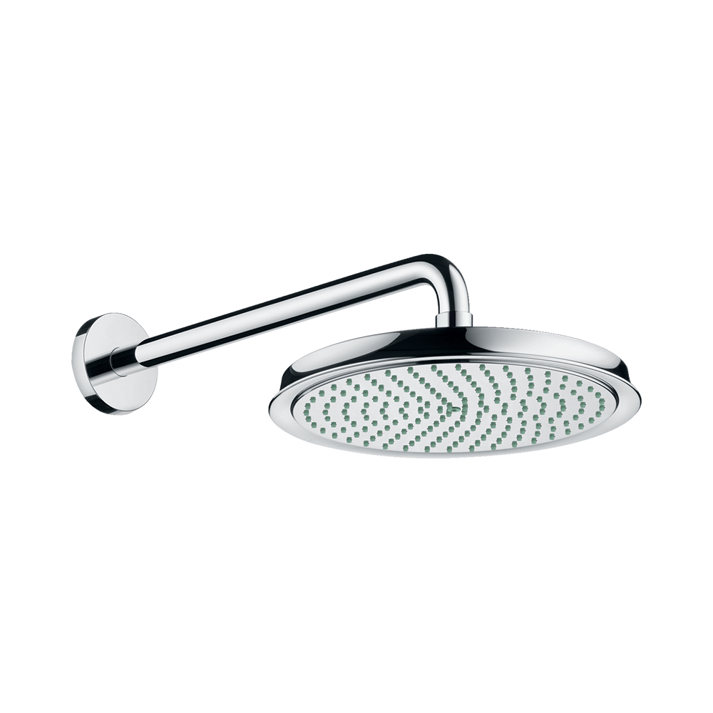 Купить Hansgrohe Raindance Classic Верхний душ 1jet с держателем хром-золото 27424090 в магазине wardena.ru