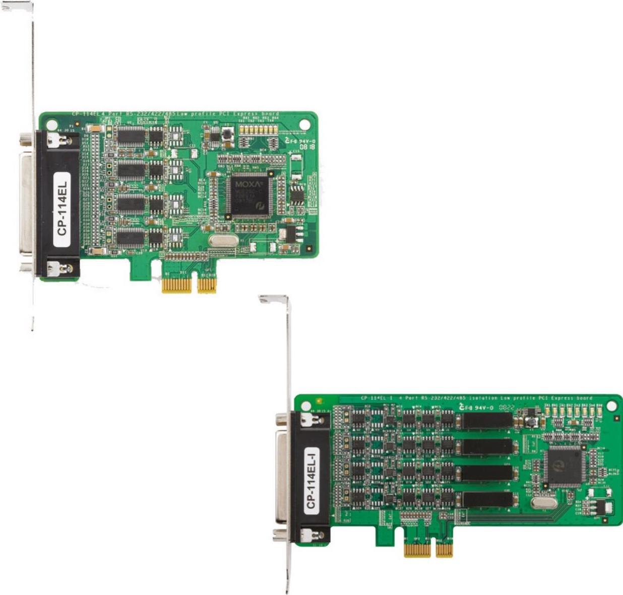 Купить Moxa CP-114EL-DB25M - PCIe - 4x DB44 FM (RS-232/422/485) - Grün - CE - FCC - ROHS - 0 - 55 °C - 5 - 95% (CP-114-EL-DB25M) в магазине wardena.ru