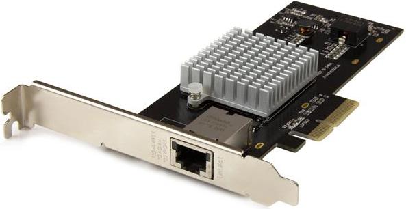 Купить StarTech.com 1 Port 10G Ethernet PCI Express Netzwerkkarte - 10GbE NIC mit Intel X550-AT Chip - 10GBase-T / NBASE-T Compliant - Netzwerkadapter - PCIe 2.0 Low-Profile - 10Gb Ethernet x 1 - Schwarz (ST10000SPEXI) в магазине wardena.ru