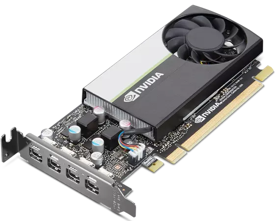 Купить Lenovo NVIDIA T600 - Grafikkarten - T600 - 4 GB GDDR6 - PCIe 3.0 x16 Low-Profile - 4 x Mini DisplayPort - OEM - braune Box - für ThinkStation P350 30E5, 30E6 (4X61H02424) в магазине wardena.ru