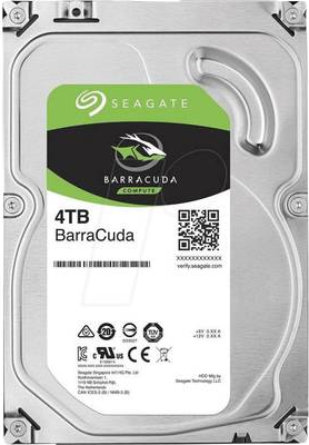 Купить Seagate Barracuda ST4000DM004 - Festplatte - 4 TB - intern - 8.9 cm (3.5") - SATA 6Gb/s - 5400 U/min - Puffer: 256 MB в магазине wardena.ru