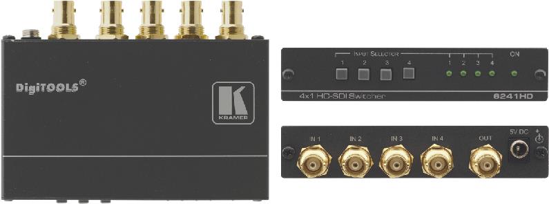 Купить Kramer 6241HDxl - Video-Schalter - 4 x HD-SDI - Desktop (90-70928290) в магазине wardena.ru