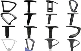 Купить Topstar Armlehnen Modell Typ "T2", 1 Paar, schwarz höhenverstellbar mit Softpad-Armauflage, Schaft chrom (7090 CHR) в магазине wardena.ru