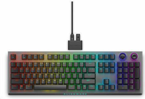 Купить Alienware AW920K - Volle Größe (100%) - RF Wireless - Mechanischer Switch - RGB-LED - Grau (545-BBFL) в магазине wardena.ru