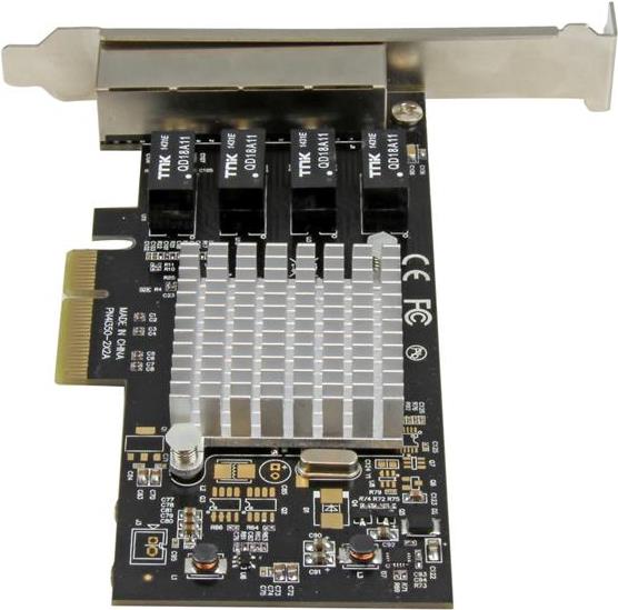 Купить StarTech.com 4 Port PCI Express Gigabit Ethernet Netzwerkkarte - Intel I350 NIC - Netzwerkadapter - PCIe x4 Low-Profile - GigE - 1000Base-T - Schwarz (ST4000SPEXI) в магазине wardena.ru