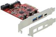 Купить Delock PCI Express x4 Karte zu 1 x extern USB Type-C™ Buchse + 2 x extern USB Typ-A Buchse SuperSpeed USB 10 Gbps + 1 x intern USB 5 Gbps Pfostenstecker (90492) в магазине wardena.ru