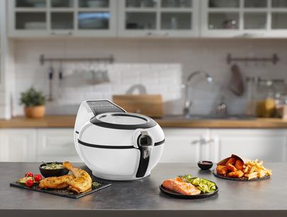 Купить Tefal ActiFry Genius XL YV9700CH Fritteuse Einzelbild Heißluftfritteuse Schwarz - Weiß (YV9700) в магазине wardena.ru