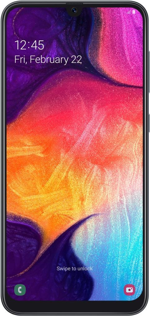 Купить Samsung Galaxy A50 SM-A505F 16,3 cm (6.4" ) 4 GB 128 GB Dual-SIM 4G USB Typ-C Schwarz 4000 mAh (SM-A505FZKSE35) в магазине wardena.ru