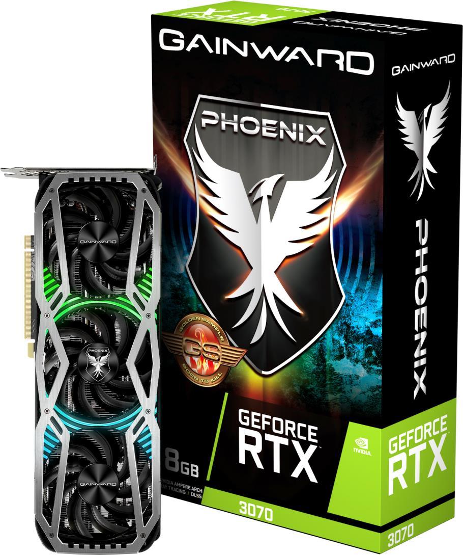 Купить Gainward GeForce RTX 3070 Phoenix GS - Grafikkarten - GF RTX 3070 - 8 GB GDDR6 - PCIe 4.0 x16 - HDMI, 3 x DisplayPort (2096) в магазине wardena.ru