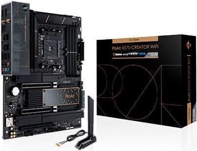 Купить ASUS ProArt X570-CREATOR WIFI - Motherboard - ATX - Socket AM4 - AMD X570 Chipsatz - USB-C Gen2, USB 3.2 Gen 1, USB 3.2 Gen 2 - 10 Gigabit LAN, 2.5 Gigabit LAN, Wi-Fi 6, Bluetooth - Onboard-Grafik (CPU erforderlich) - HD (90MB18Z0-M0EAY0) в магазине wardena.ru