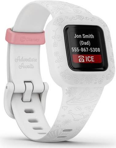 Купить Garmin vivofit jr. 3 - Disney Princess - Aktivitätsmesser mit Band - Silikon - weiß - Bandgröße 130-175 mm - Bluetooth - 25 g (010-02441-12) в магазине wardena.ru