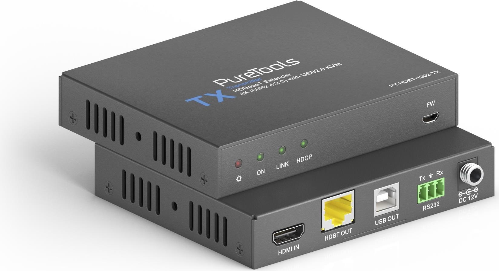 Купить PureTools PureTools HDBaseT Extender Set 4K (60Hz 4:2:0) 100m 4K / 100m 1080p Kompatibel mit HDMI2.0 und abwärtskompatibel mit allen bisherigen HDMI-Standards (z.B. HDMI 1.4), für hochauflösende AV-Signale bis zu 4K / Ul (PT-HDBT-1002) в магазине wardena.ru