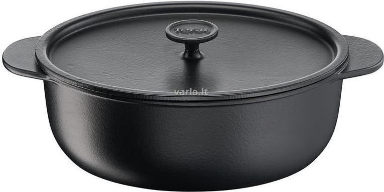 Купить Tefal E22585 - Oval - Schwarz - Eisenguss - Emaille - Keramik - Gas - Halogen - Induktion - Versiegelte Platte - 250 °C (E2258504) в магазине wardena.ru