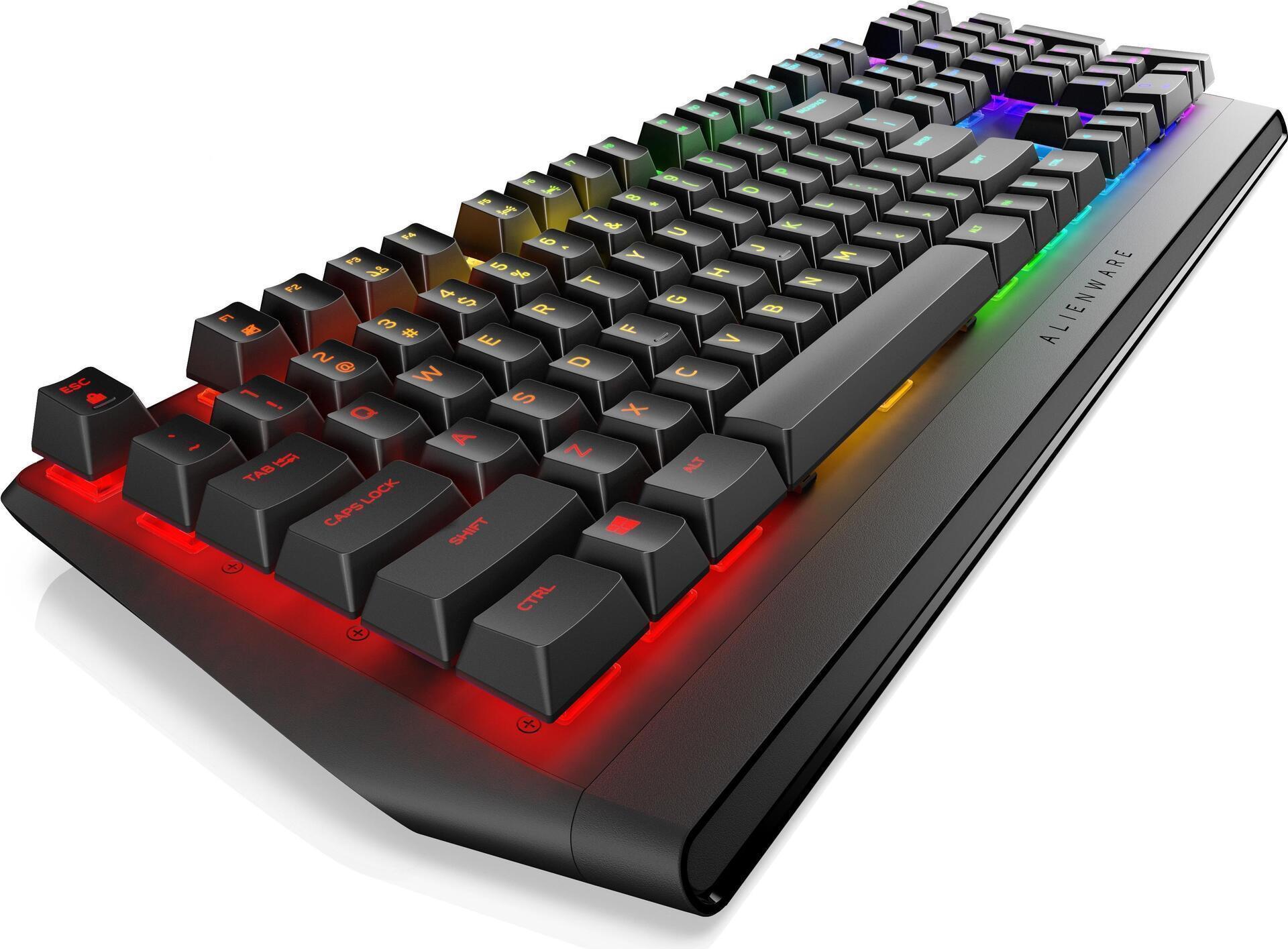 Купить Dell Alienware AW410K - Tastatur - hintergrundbeleuchtet - USB - QWERTY - USA International - Tastenschalter: CHERRY MX Brown - Die dunkle Seite des Mondes - für Alienware Area-51, Aurora, M15, M17, G5, G7 (545-BBDK) в магазине wardena.ru